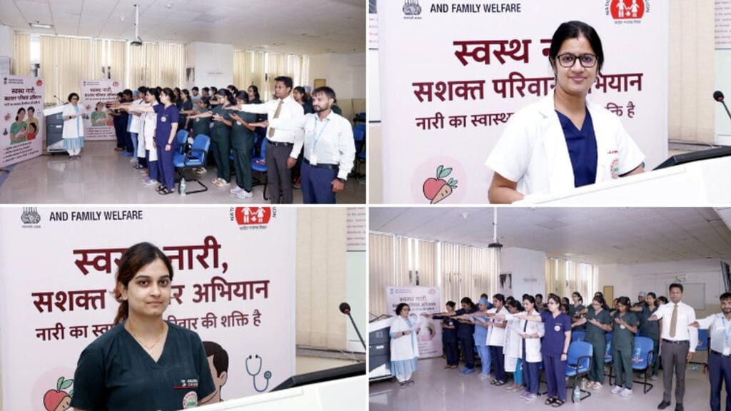 सशक्त नारी, स्वस्थ परिवार अभियान: AIIMS ऋषिकेश ने माताओं और गर्भवती महिलाओं के लिए विशेष स्वास्थ्य शिविर आयोजित किया 2 aiims nari shakti1 1