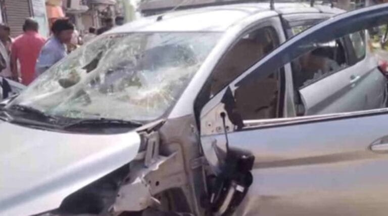 हरिद्वार हादसा: कार ने टक्कर मारी, स्थानीय लोगों ने चालक को पकड़कर पीटा