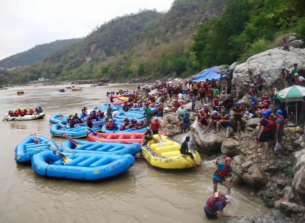 राफ्टिंग रूट और दूरी