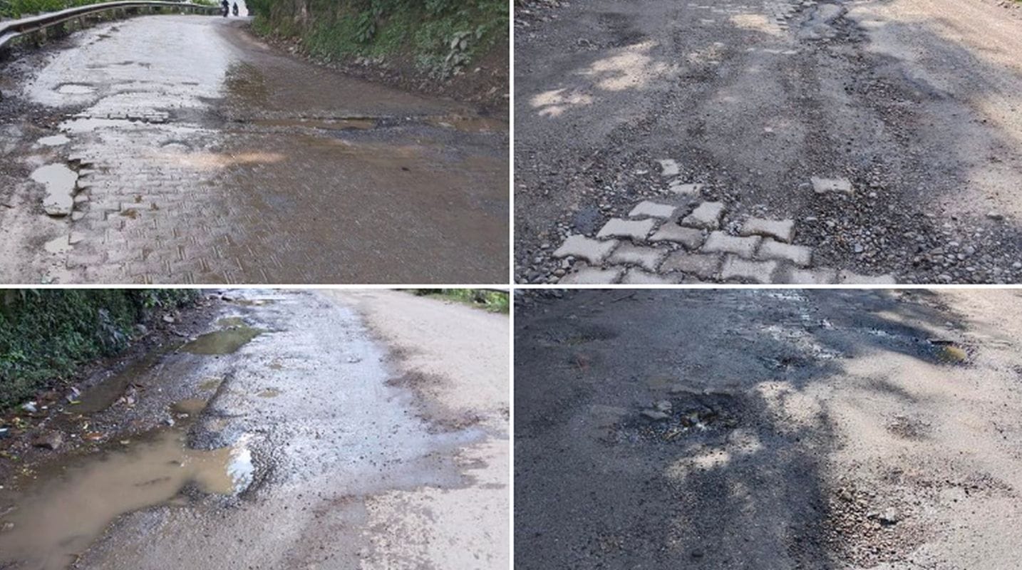 लक्ष्मणझूला -कांडी -नीलकंठ और घट्टूगाड - सिलोगी मार्गों की सड़कें बदहाल, आमजन जोखिम में 1 yamkeshwar road conditions