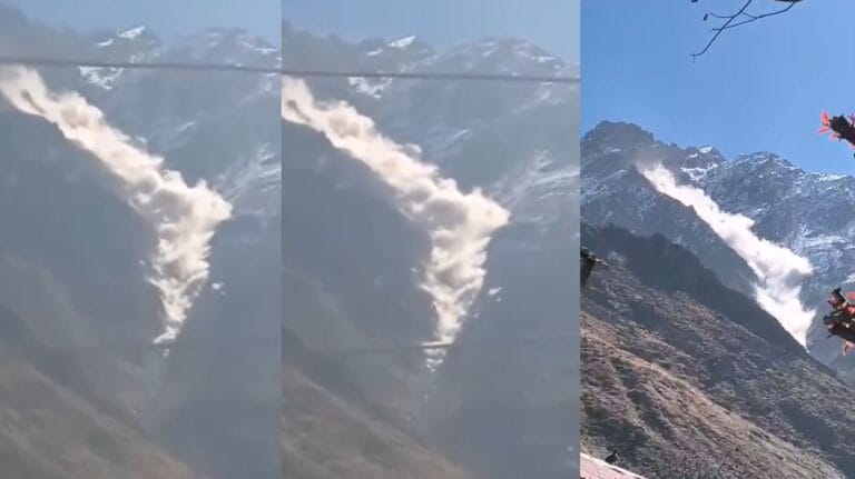 बदरीनाथ में कुबेर पर्वत से ग्लेशियर टूटा