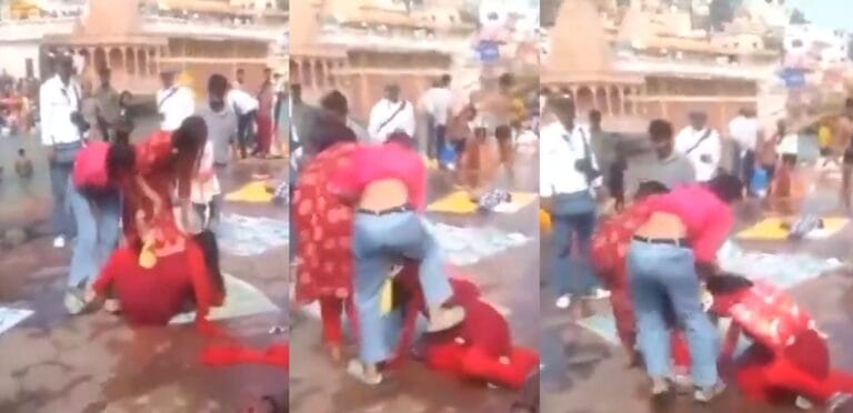 हरिद्वार: हर की पैड़ी पर यात्रियों को टीका लगाने को लेकर तीन महिलाओं में झगड़ा 2 हर की पैड़ी पर यात्रियों को टीका लगाने को लेकर झगड़ती महिलाएं, हरिद्वार पुलिस कार्रवाई में जुटी