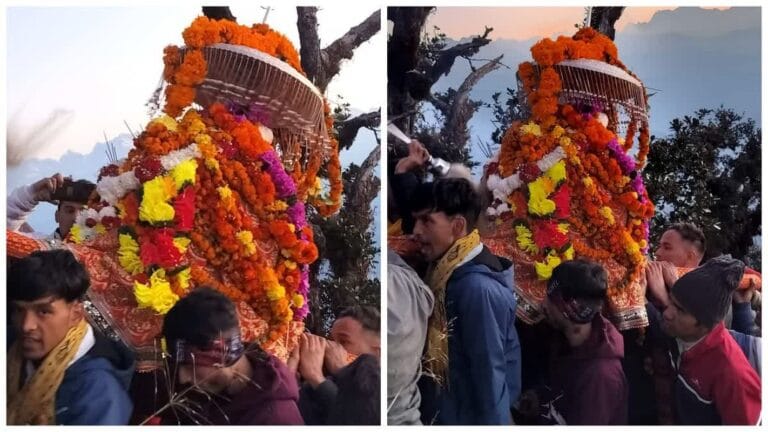 धनतेरस पर हरियाली देवी की डोली यात्रा