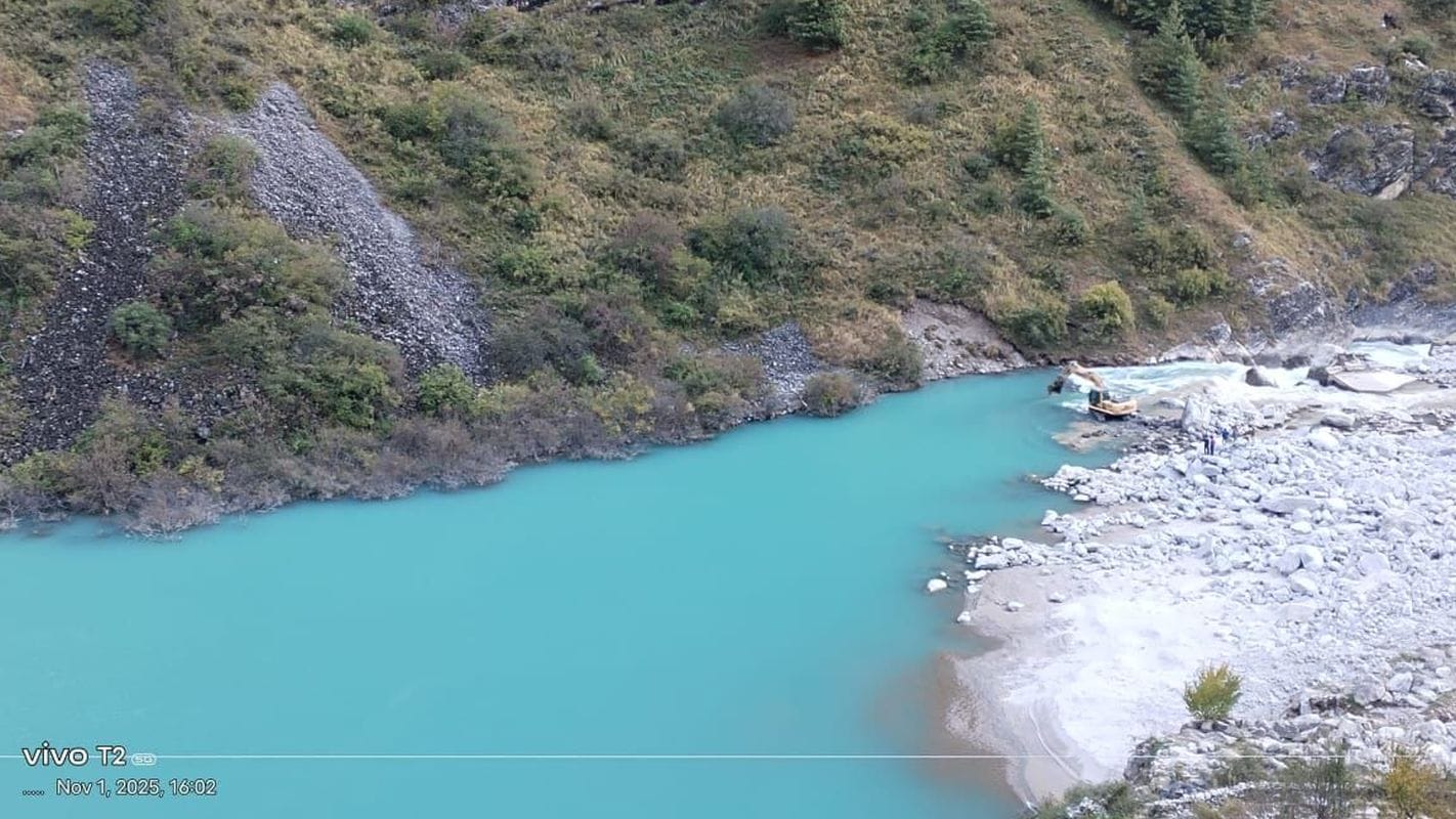 जोशीमठ-मलारी राष्ट्रीय राजमार्ग पर धोली नदी का निरीक्षण, बीआरओ और सिंचाई विभाग अलर्ट मोड में