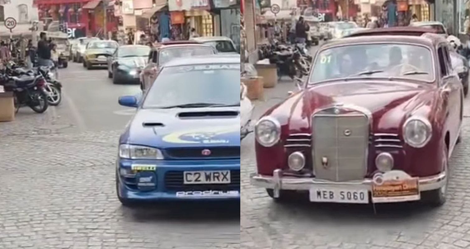 मसूरी की मालरोड पर सजी विंटेज कार रैली की झलक, विदेशी प्रतिभागियों ने की तारीफ