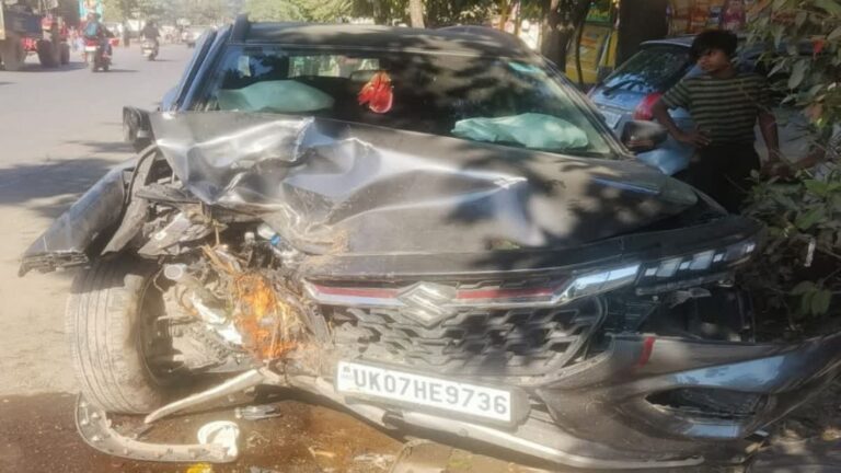 सहसपुर में कार दुर्घटना से 22 वर्षीय युवक की मौत, दो गंभीर रूप से घायल