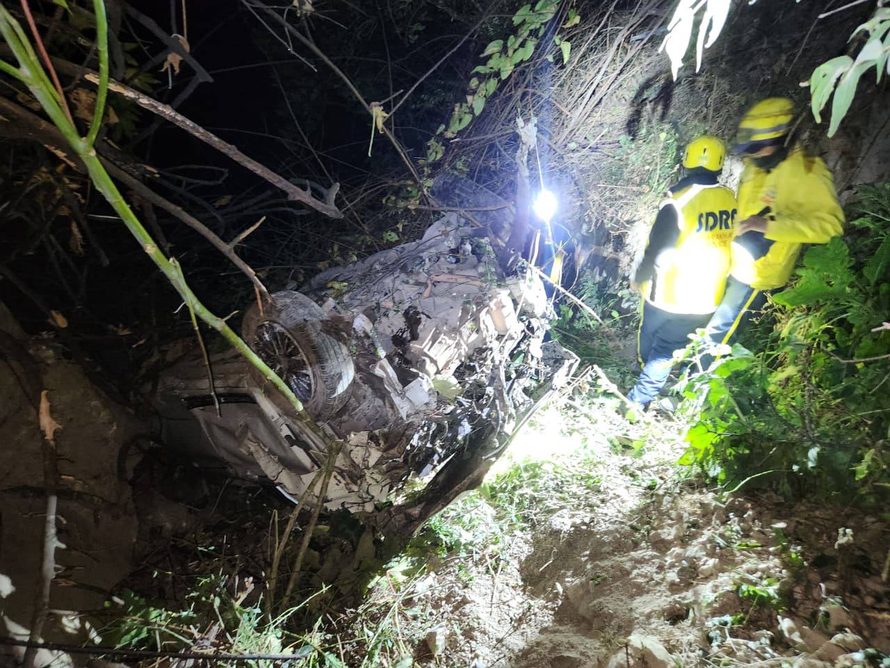 जिहाड़–तराड़ी मार्ग पर हादसा, आर्टिगा खाई में गिरने से चालक की मौत