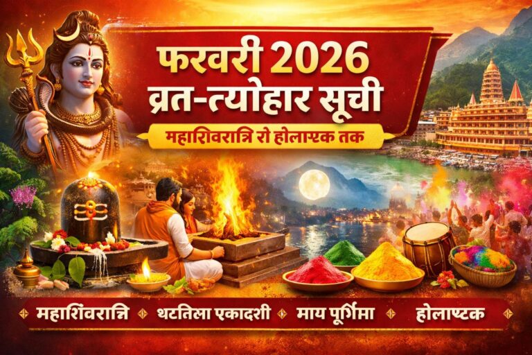 फरवरी 2026 व्रत-त्योहार सूची