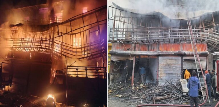 रुद्रप्रयाग में भीषण आग