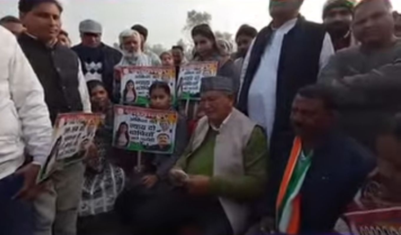 लक्सर में अंकिता भंडारी को न्याय की मांग, हरीश रावत के नेतृत्व में कांग्रेस का बड़ा प्रदर्शन