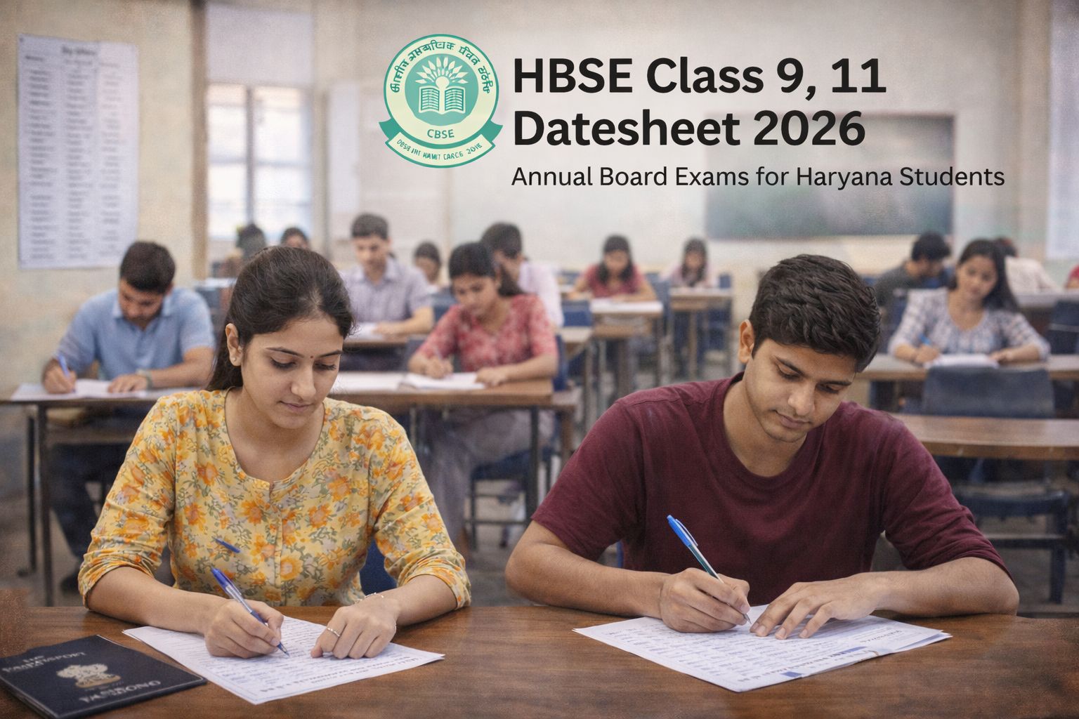 हरियाणा बोर्ड ने जारी की 9वीं-11वीं की वार्षिक परीक्षा डेटशीट जारी