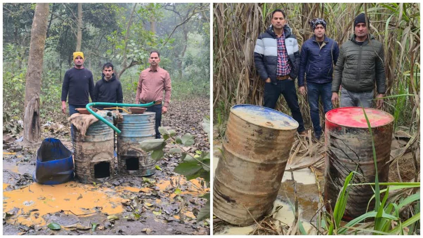 हरिद्वार में आबकारी विभाग की बड़ी कार्रवाई, 1000 किलो लहन नष्ट, दो तस्कर गिरफ्तार 1 हरिद्वार में अवैध शराब पर बड़ी कार्रवाई | 1000 किलो लहन नष्ट | Excise Raid