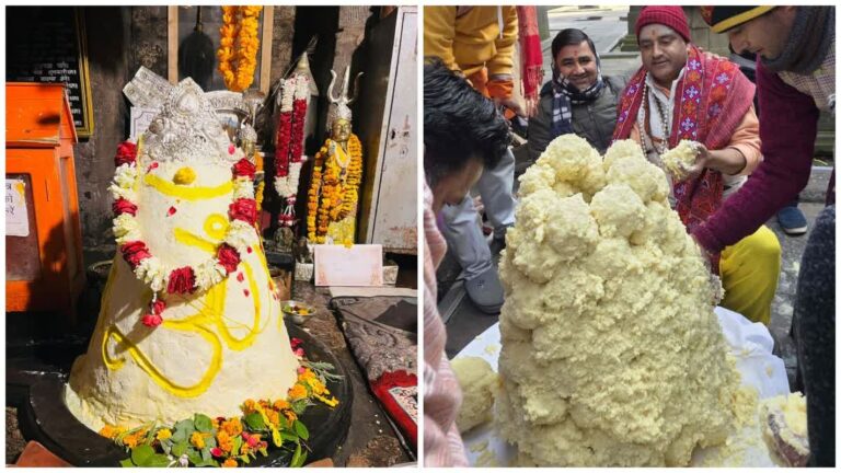 वैदिक मंत्रोच्चारण संग जागेश्वर धाम में घी अभिषेक, उमड़ा श्रद्धालुओं का सैलाब