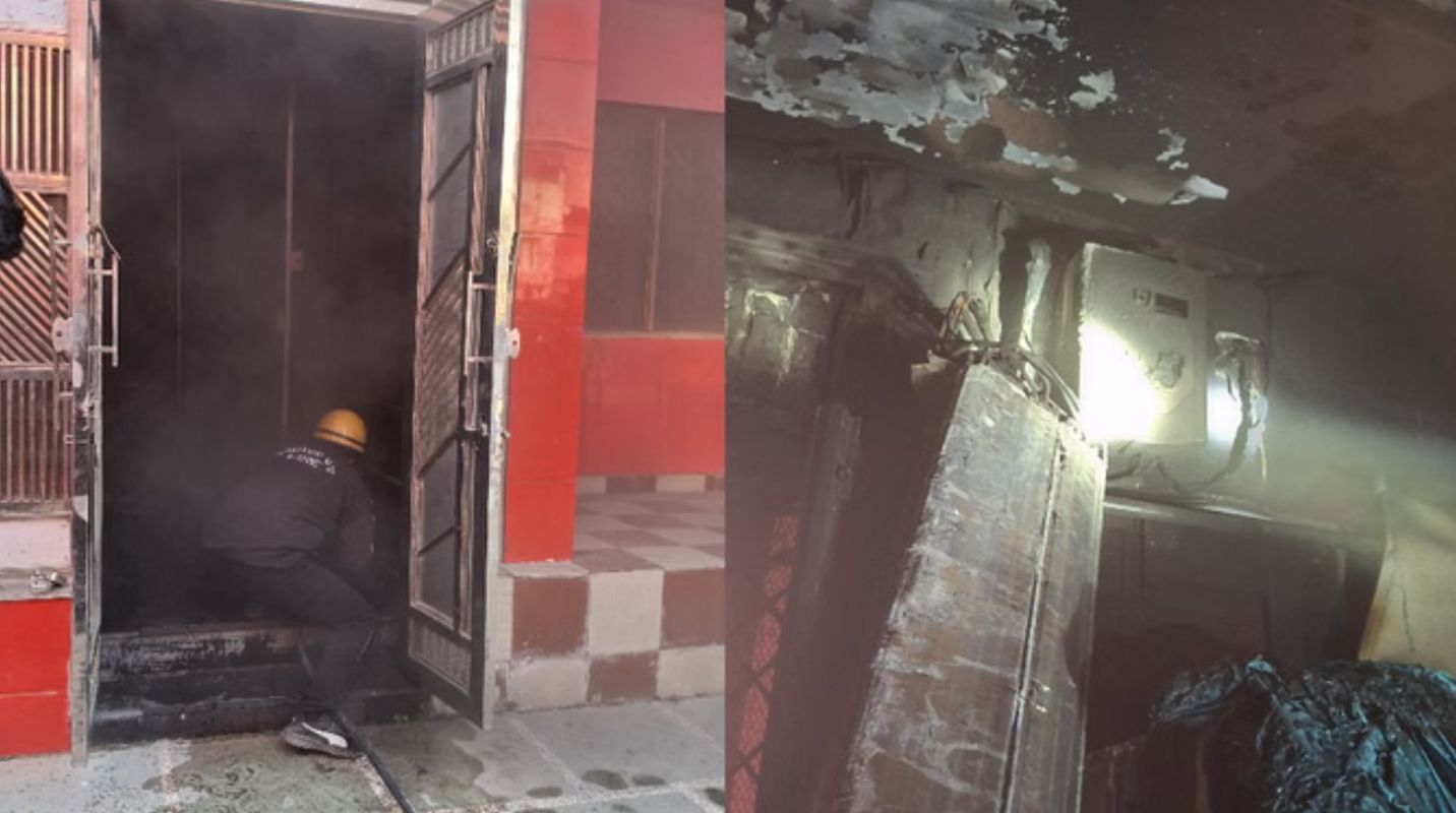 हरिद्वार निरंजनी अखाड़ा में आग | एसी शॉर्ट सर्किट से हादसा