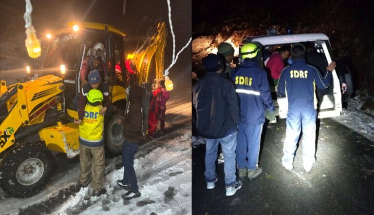 उत्तराखंड में 20 सड़कें बंद | बर्फबारी से यातायात ठप