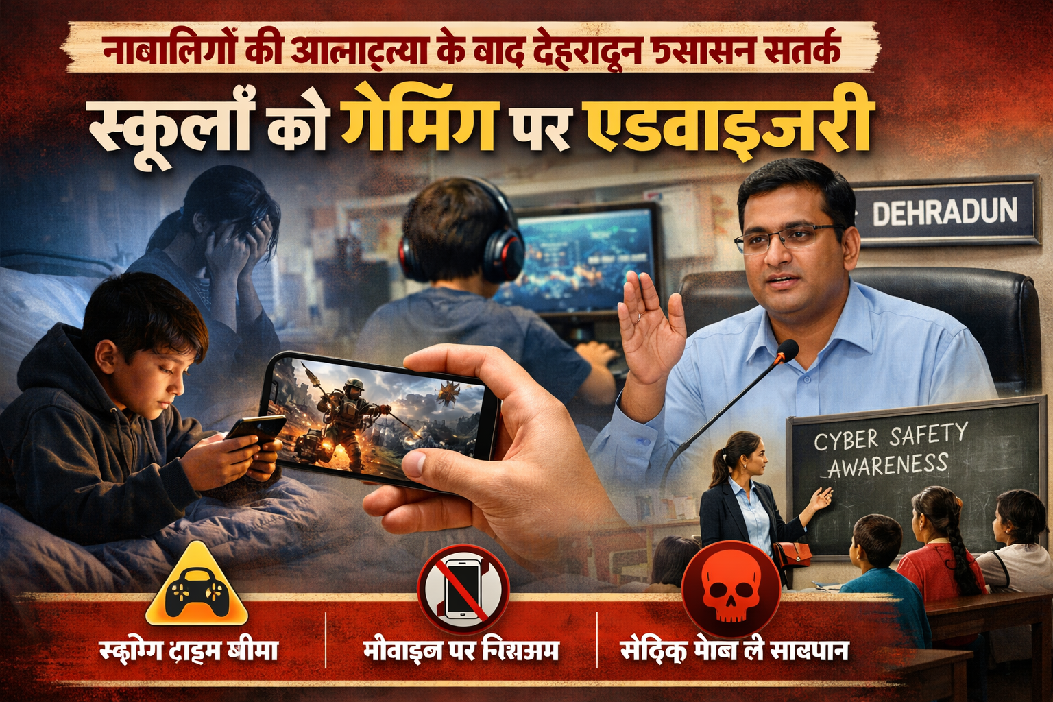 नाबालिगों की आत्महत्या की घटना के बाद देहरादून में अलर्ट, स्कूलों को एडवाइजरी