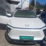 नई टिहरी में इलेक्ट्रिक कार में लगी आग, शॉर्ट सर्किट की आशंका