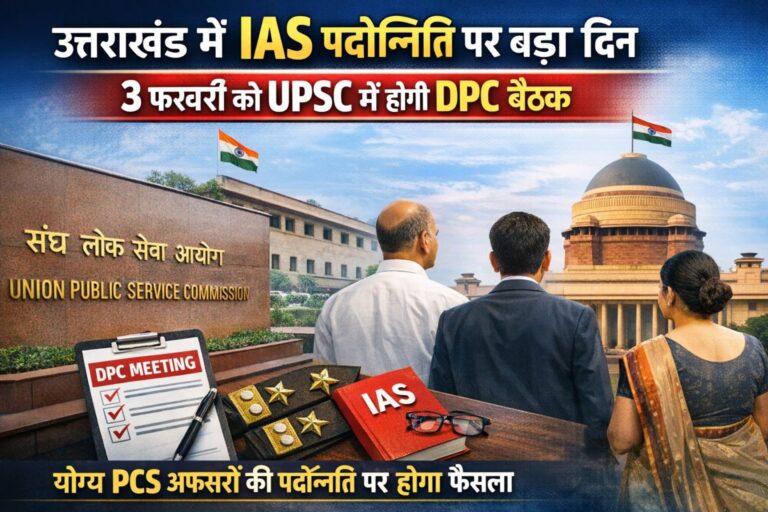 उत्तराखंड IAS प्रमोशन पर बड़ा अपडेट | 3 फरवरी को DPC बैठक