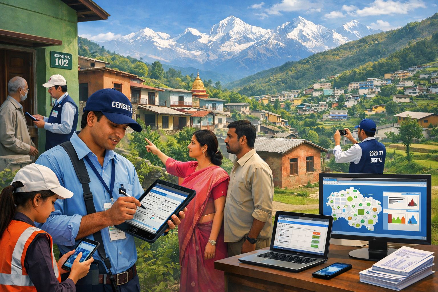 जनगणना 2026–27: उत्तराखंड में पहले चरण में मकानों की डिजिटल गणना