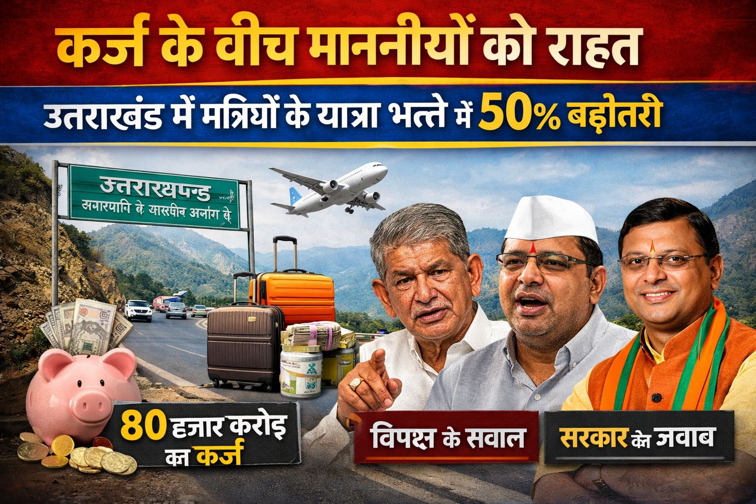 कर्ज के बीच माननीयों को राहत | मंत्रियों का यात्रा भत्ता बढ़ा