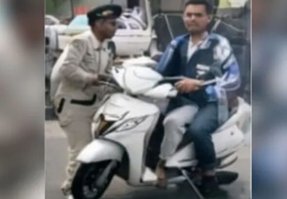 देहरादून में चोरी और चालान की कहानी, कैमरे में कैद आरोपी की तलाश जारी