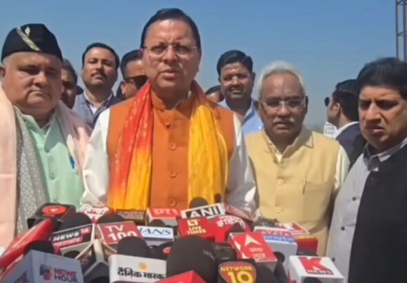 हरिद्वार पहुंचे सीएम धामी, ‘चार साल बेमिसाल’ कार्यक्रम की तैयारियों का लिया जायजा