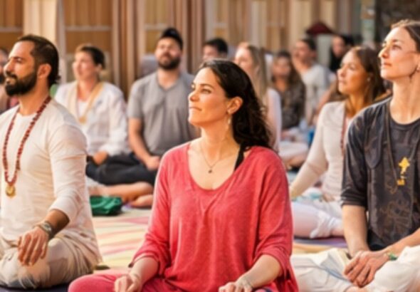 योग महोत्सव में शाम को गजल और संकीर्तन की धूम